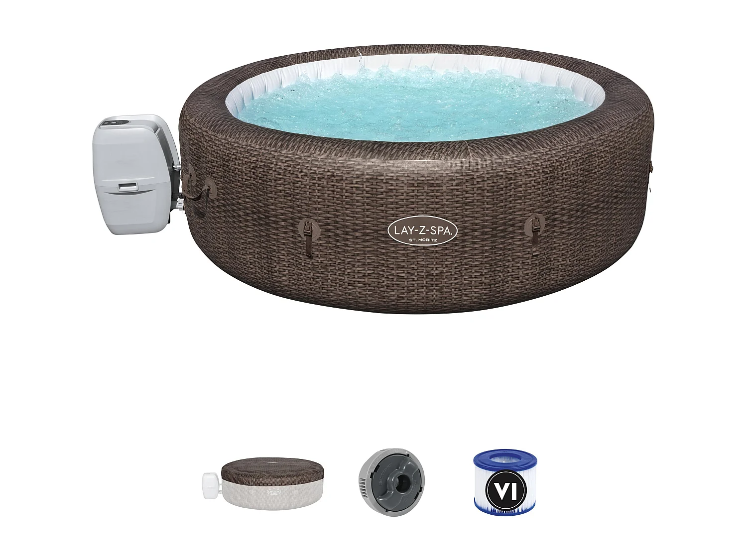 Spa gonflable Bestway Lay-Z Spa St MORITZ AirJet 7 places