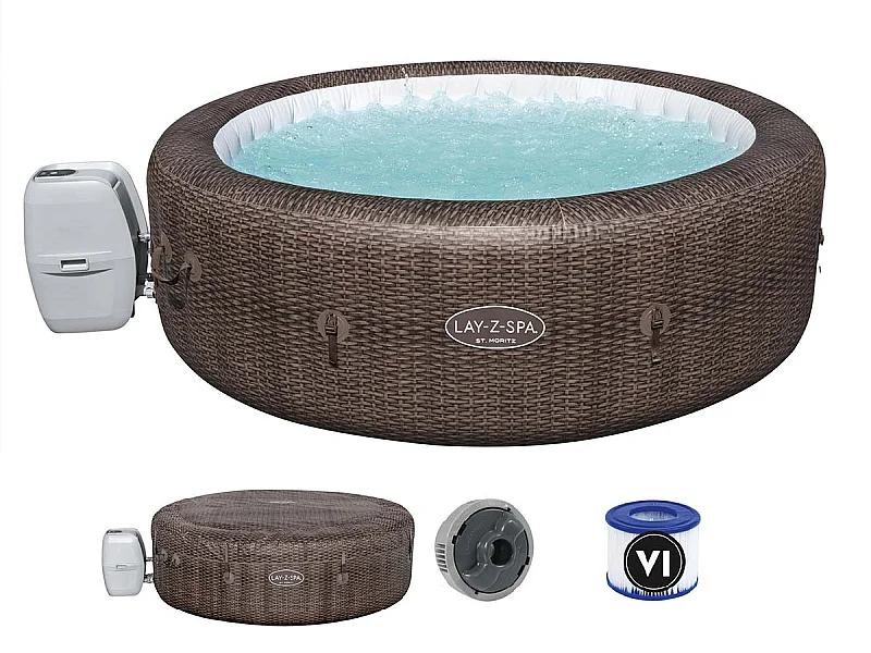 Spa gonflable Bestway Lay-Z Spa St MORITZ AirJet 7 places