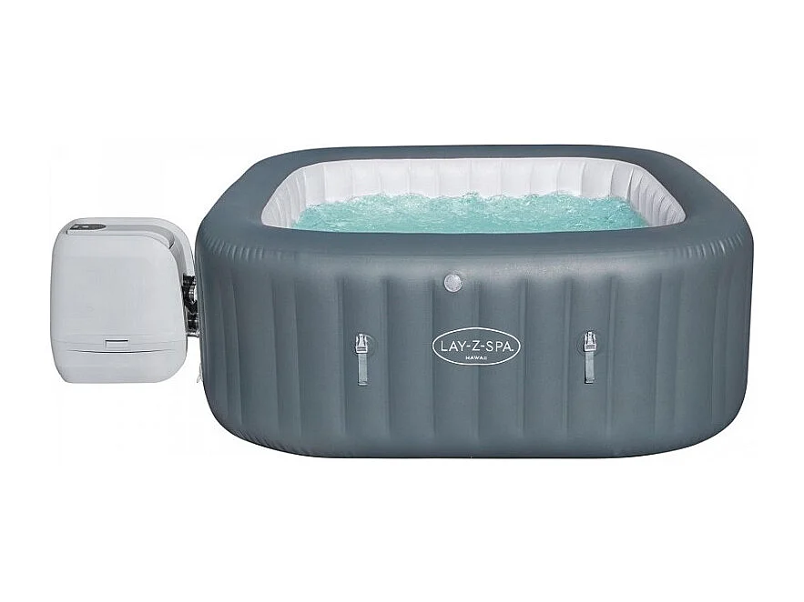 Piscina Idromassaggio Gonfiabile Bestway Lay-Z-Spa Hawaii Hydrojet Pro per 4-6 persone Quadrata 180x180x71 cm