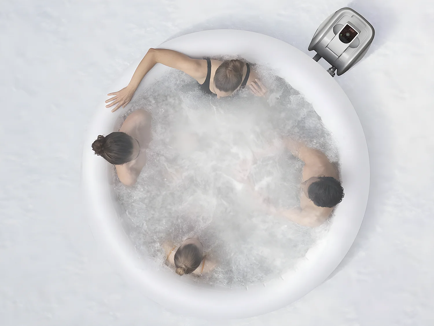 Spa gonflable Lay-Z-Spa Havana rond Airjet 2/4 places - Bestway