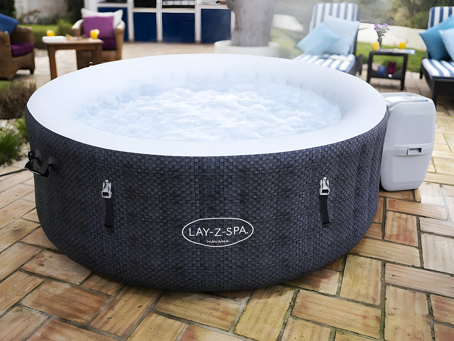 Spa gonflable Lay-Z-Spa Havana rond Airjet 2/4 places - Bestway