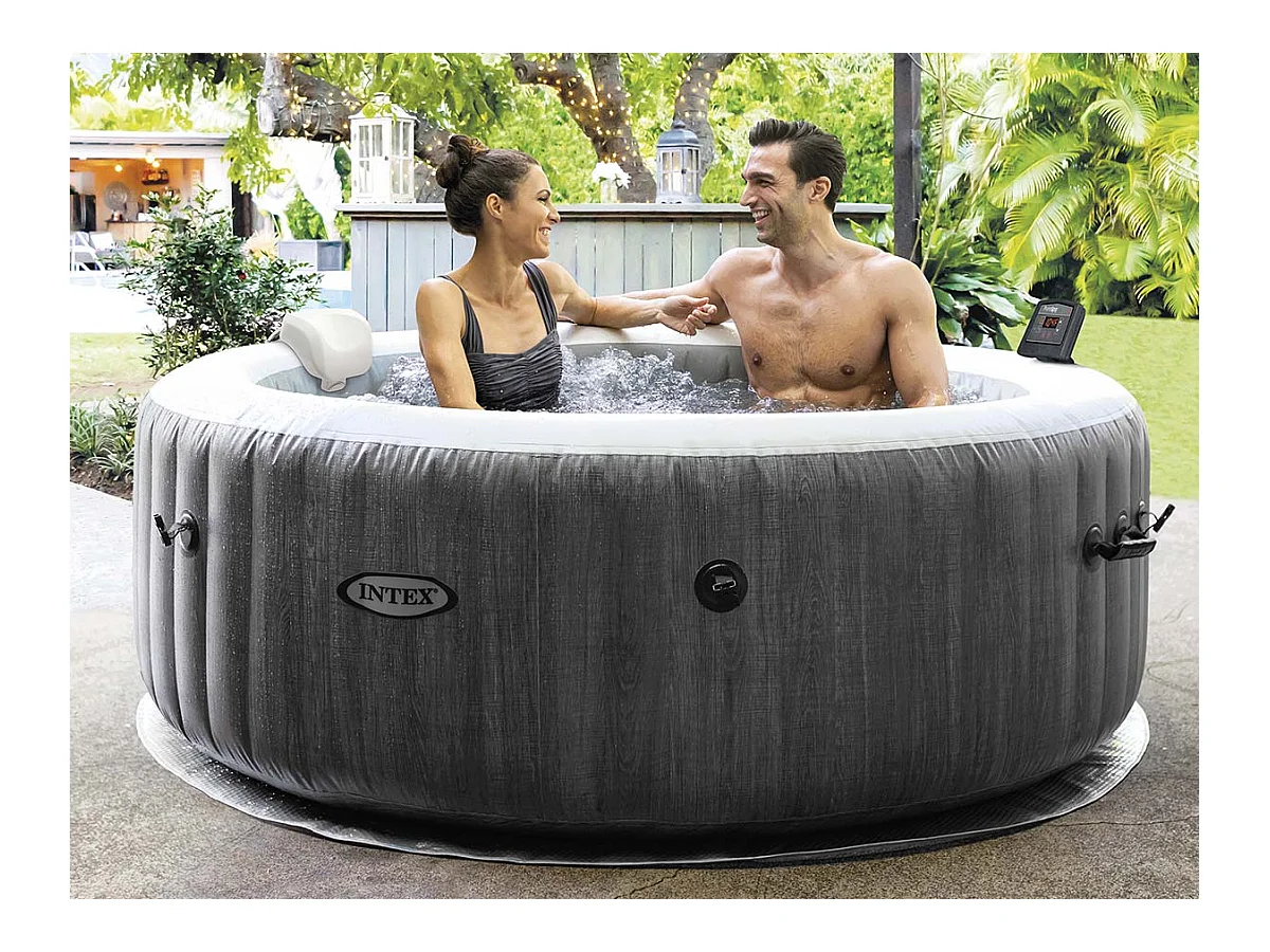 Spa gonflable PureSpa Baltik rond Bulles 4 places - Intex