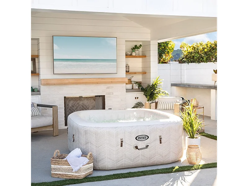 Spa gonflable Intex PureSpa Chevron 4 places