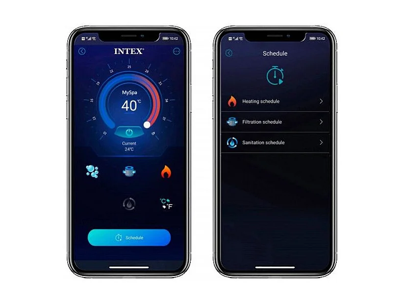 Spa Gonflable 4 Places "Calacatta" 173cm Blanc