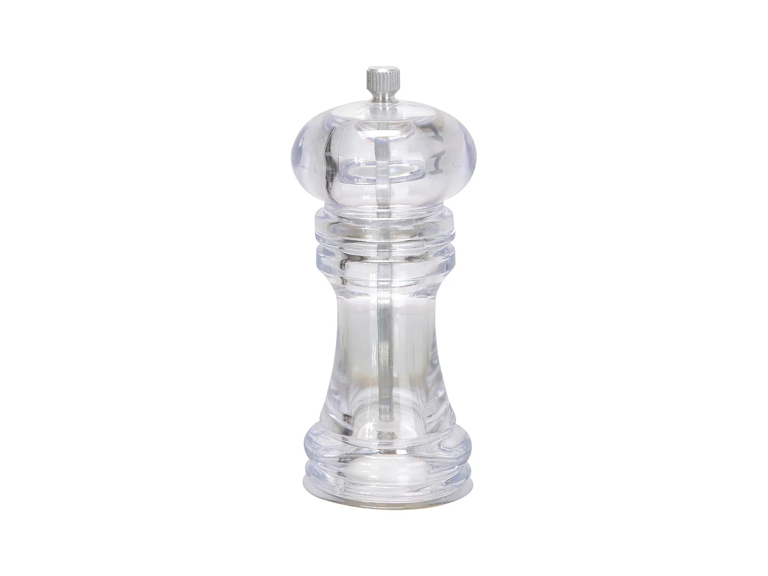 Moulin à poivre transparent 17.5 x 6 cm (Lot de 2)
