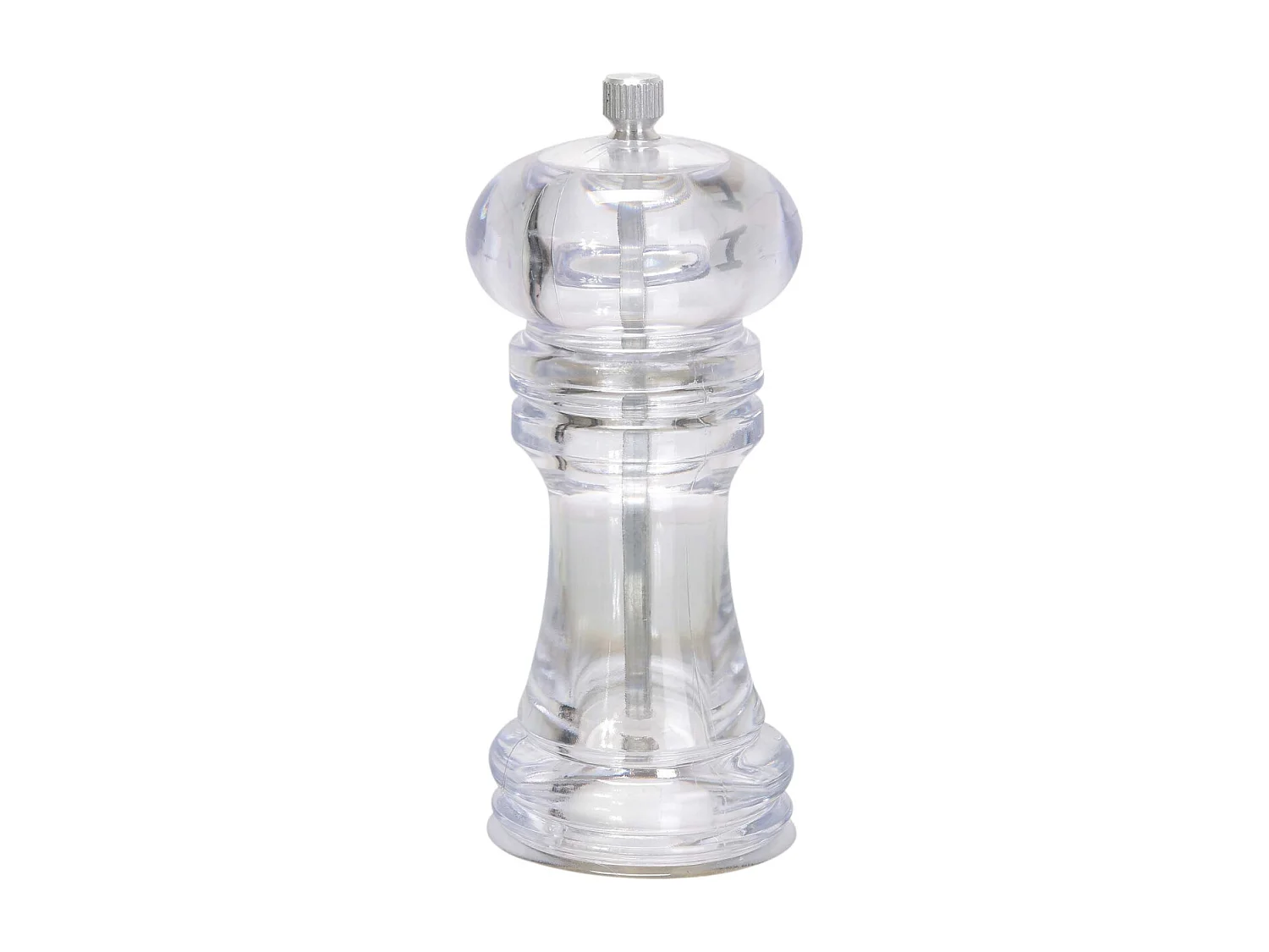 Moulin à poivre transparent 17.5 x 6 cm (Lot de 2)