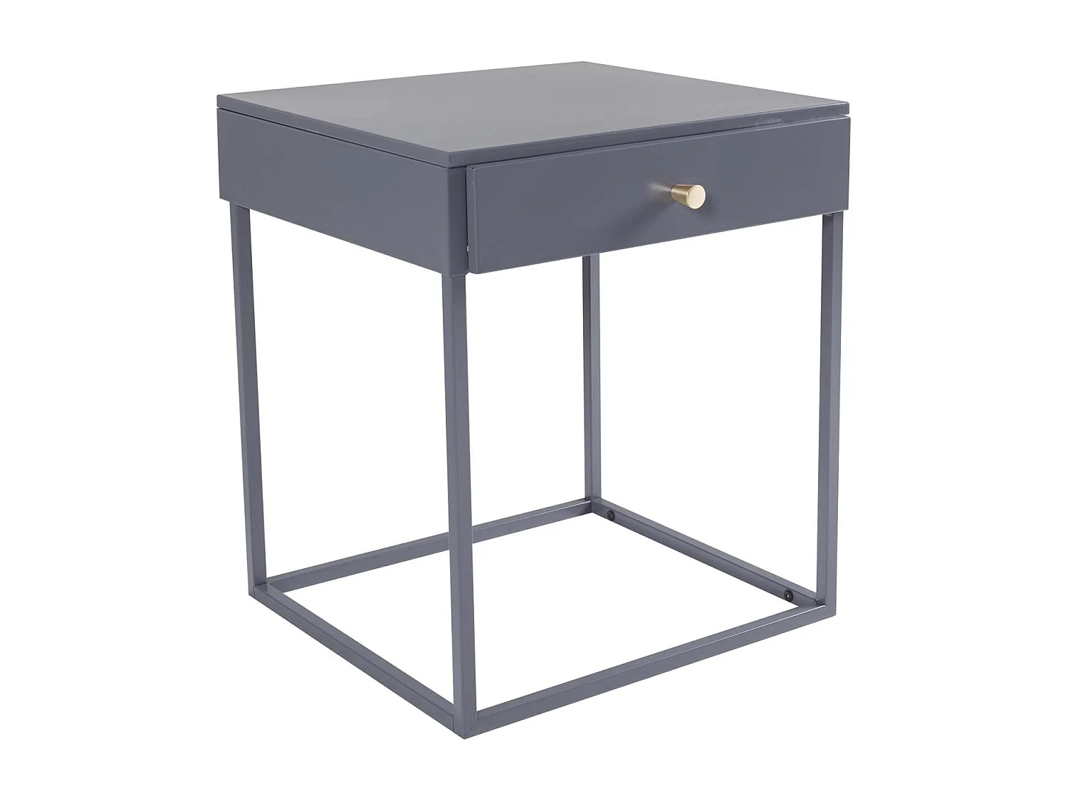 Mesita de noche de acero Bakal