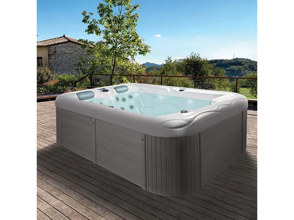 Spa rigide cuve acrylique et châssis bois ML300 (3 places dont 2 allongées)