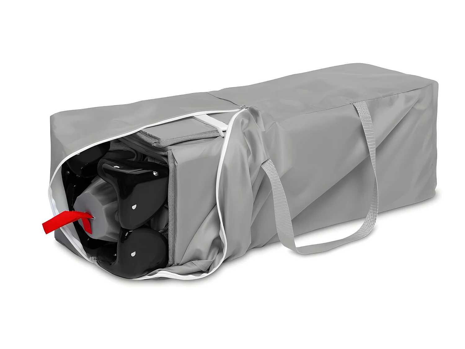 Lit parapluie de voyage sur roues Esti et sac de transport - Gris