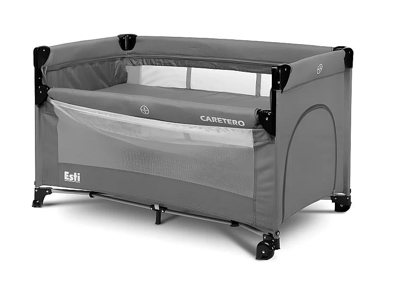 Lit parapluie de voyage Esti sur roues et sac de transport - Graphite