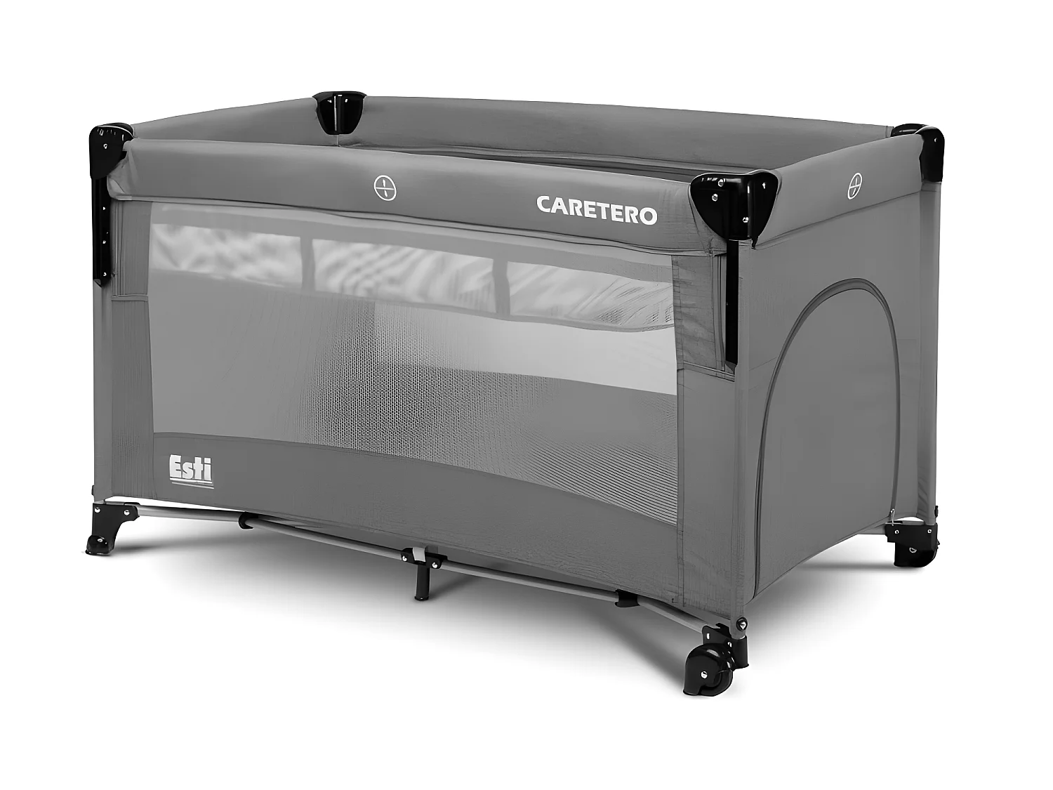 Lit parapluie de voyage Esti sur roues et sac de transport - Graphite