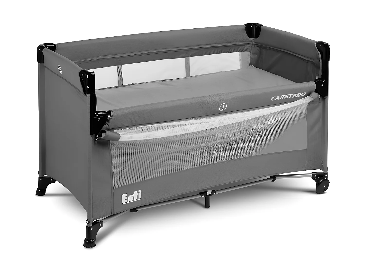 Lit parapluie de voyage Esti sur roues et sac de transport - Graphite