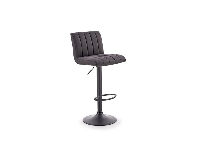 Tabouret de bar en cuir synthétique - Gris