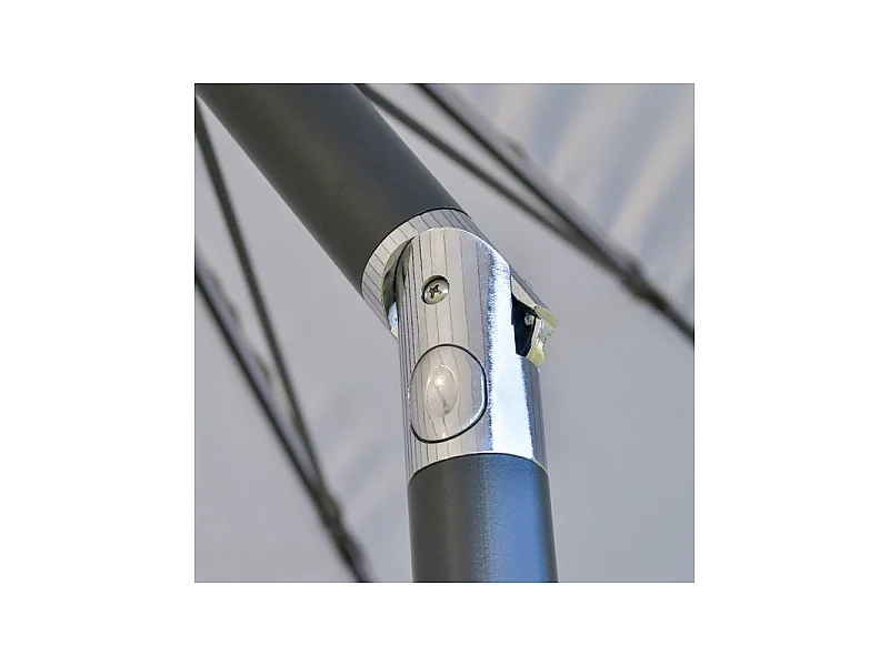Parasol rond inclinable MUSHROOM Gris