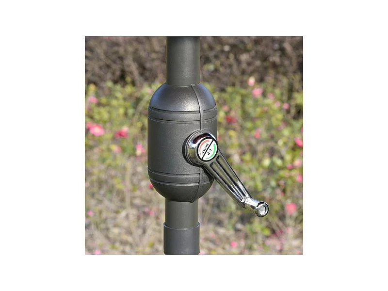 Parasol rond inclinable MUSHROOM Gris