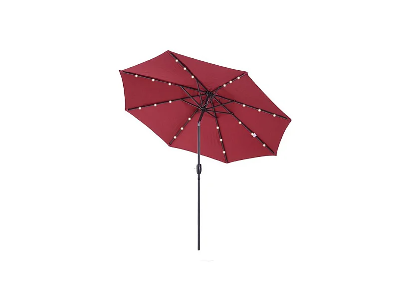 Parasol lumineux LUNA bordeaux