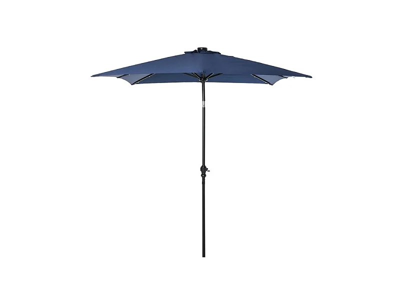 Parasol LED rectangulaire YUMI bleu