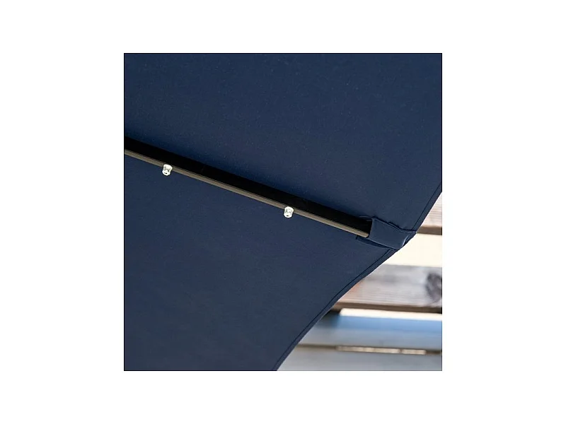 Parasol LED rectangulaire YUMI bleu