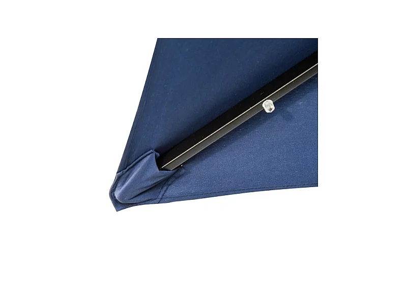 Parasol LED rectangulaire YUMI bleu