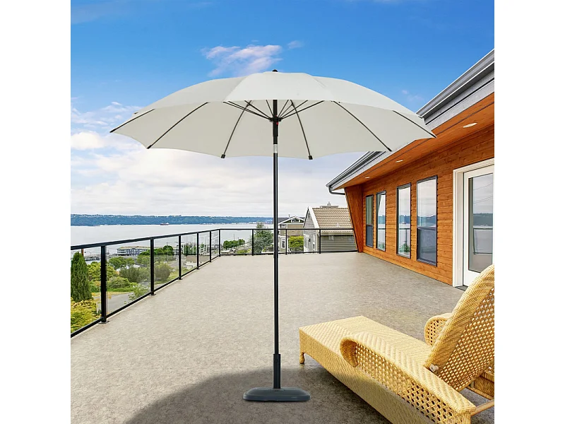 Parasol SUNNY Crème et Noir