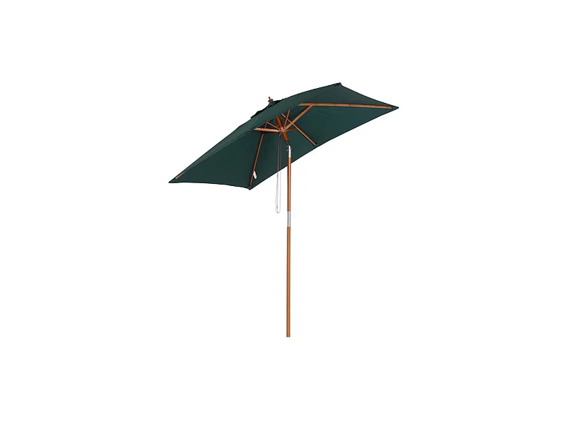 Parasol rectangulaire inclinable WIMBLEDON vert foncé