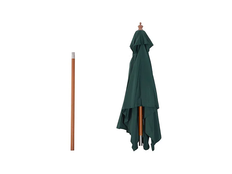 Parasol rectangulaire inclinable WIMBLEDON vert foncé