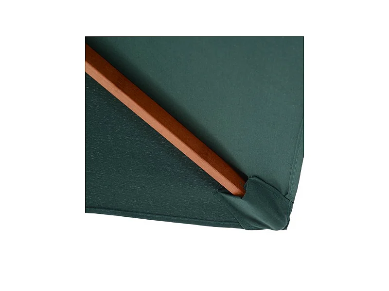 Parasol rectangulaire inclinable WIMBLEDON vert foncé