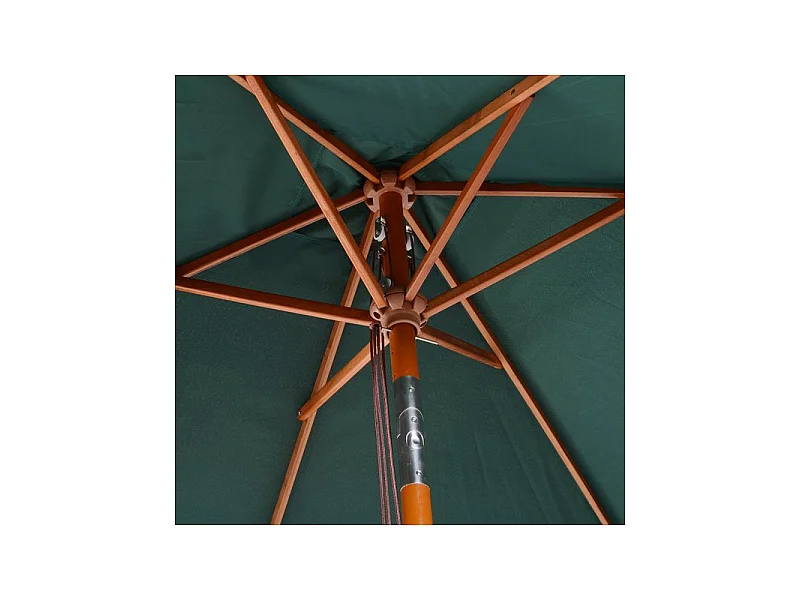 Parasol rectangulaire inclinable WIMBLEDON vert foncé