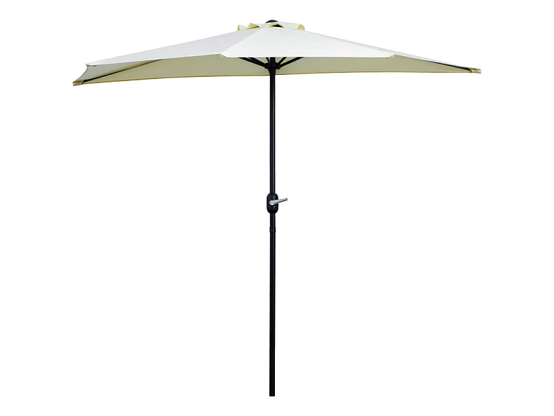 Demi-parasol de balcon OTTO crème