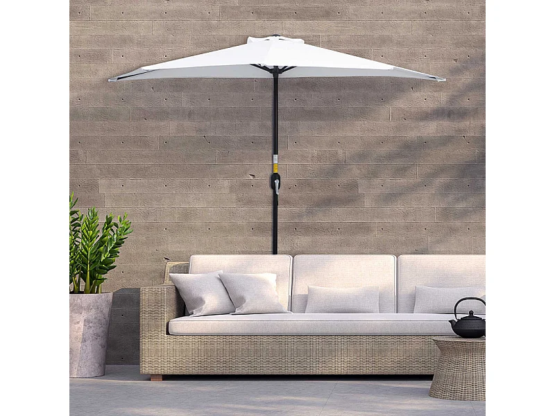 Demi-parasol OSLO crème