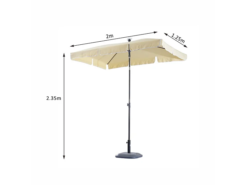 Parasol Rectangulaire SUMMER Beige