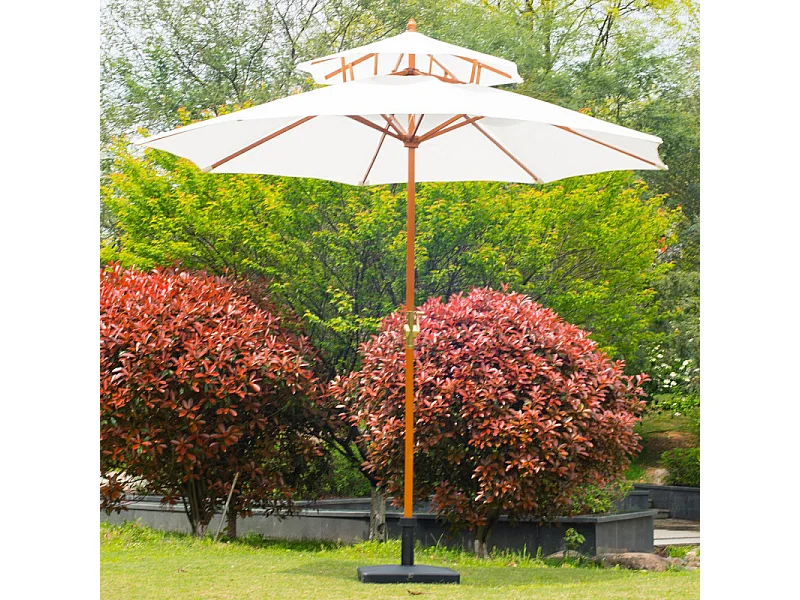 Parasol Droit CARVEX blanc