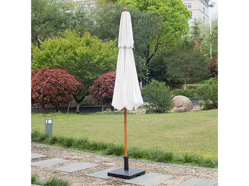 Parasol Droit CARVEX blanc