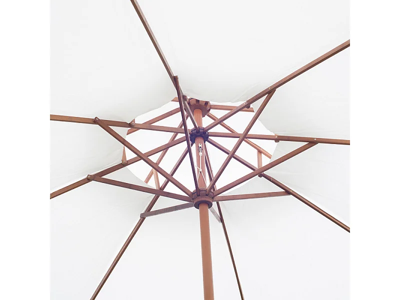 Parasol Droit CARVEX blanc