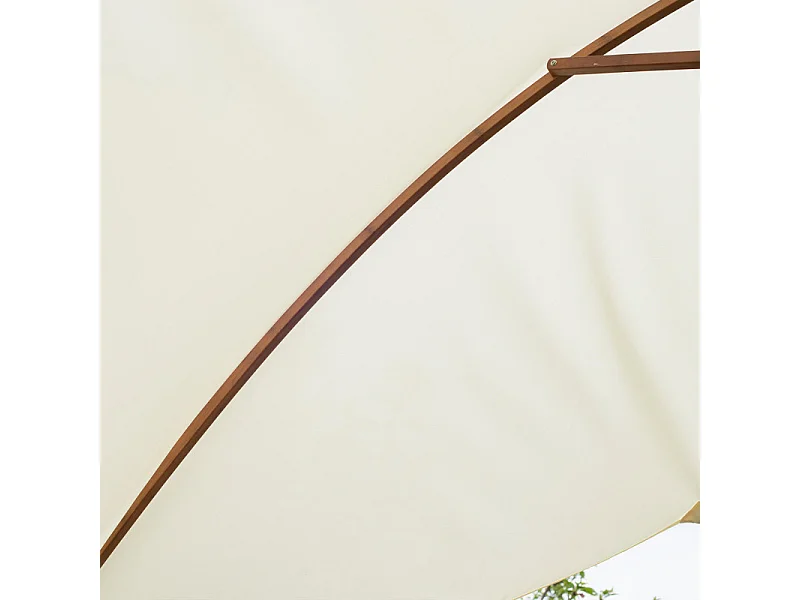 Parasol Droit CARVEX blanc