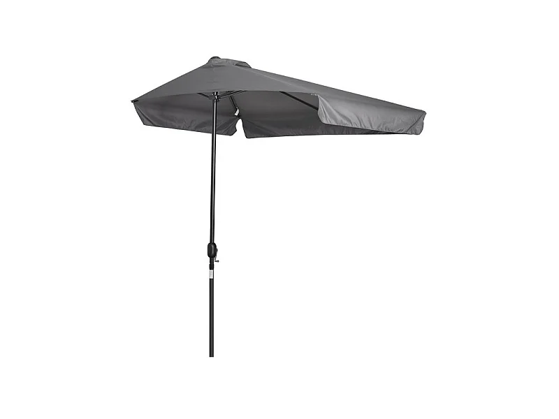 Demi-parasol de balcon DEAUVILLE gris