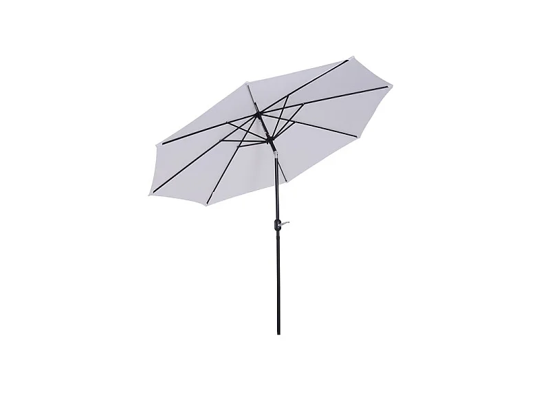 Parasol rond inclinable LYS blanc