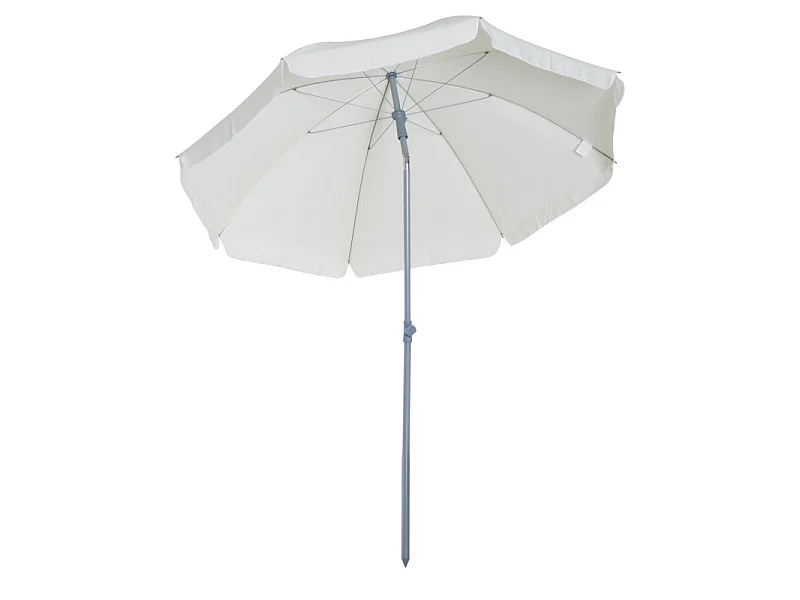 Parasol inclinable de plage SUNBE crème