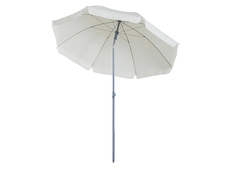 Parasol inclinable de plage SUNBE crème
