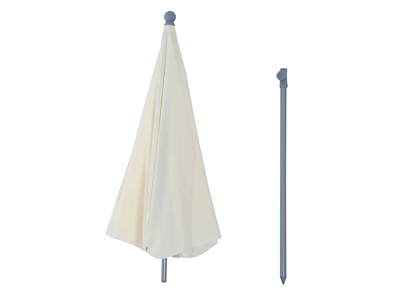 Parasol inclinable de plage SUNBE crème