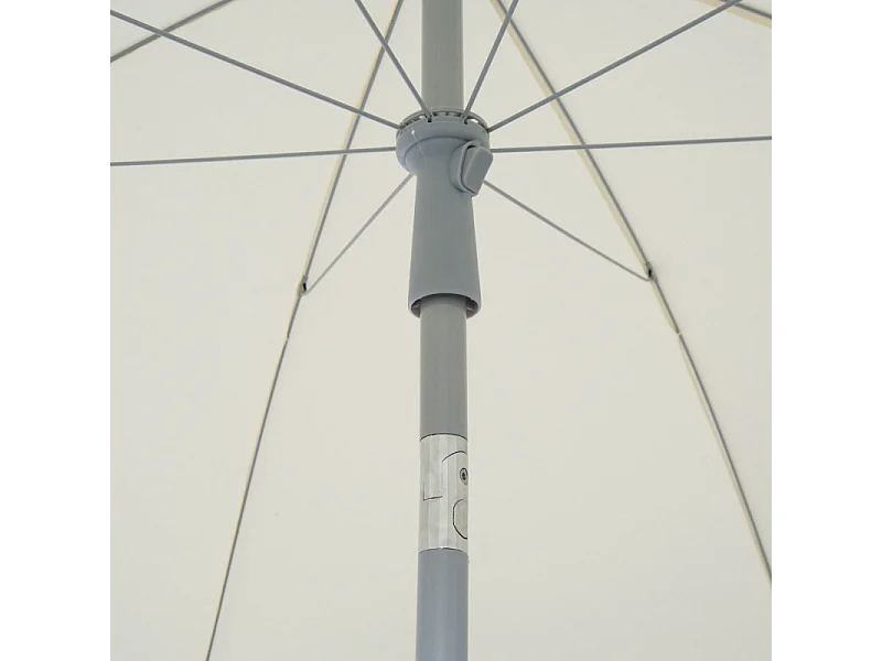 Parasol inclinable de plage SUNBE crème