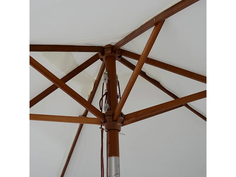 Parasol rectangulaire Evasion Crème