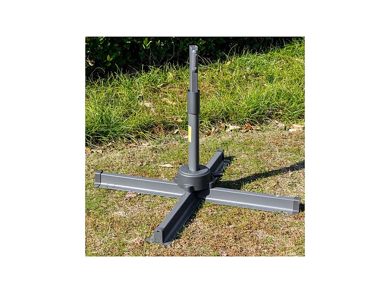 Parasol LED déporté SHADEE gris