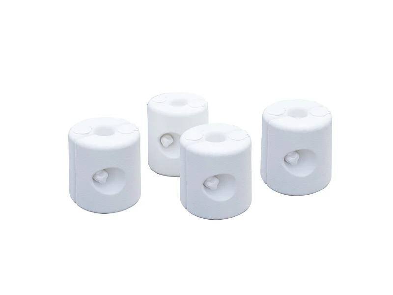 4 poids de lestage cylindriques pour tonnelle ILAN blancs