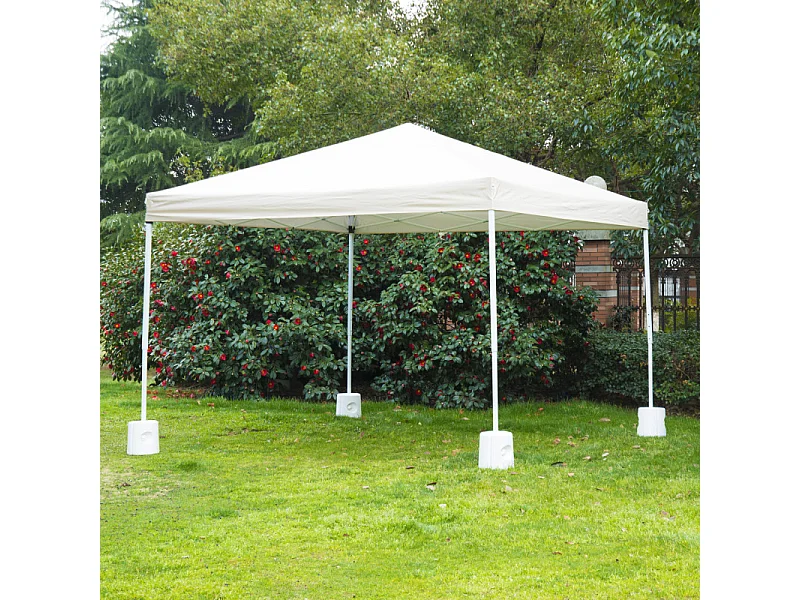 4 poids de lestage cylindriques pour tonnelle ILAN blancs