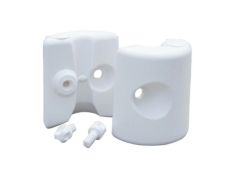 4 poids de lestage cylindriques pour tonnelle ILAN blancs