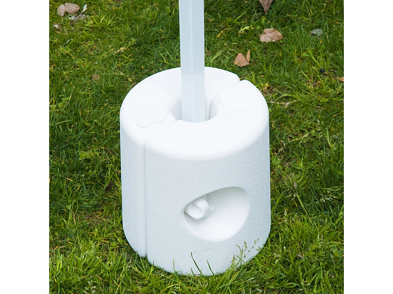 4 poids de lestage cylindriques pour tonnelle ILAN blancs