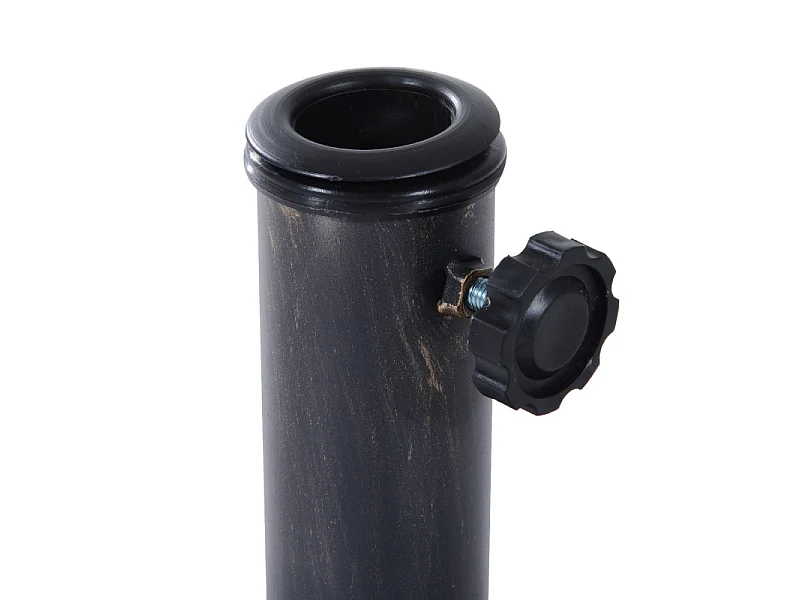 Pied de parasol demi-cercle résine imitation fonte bronze