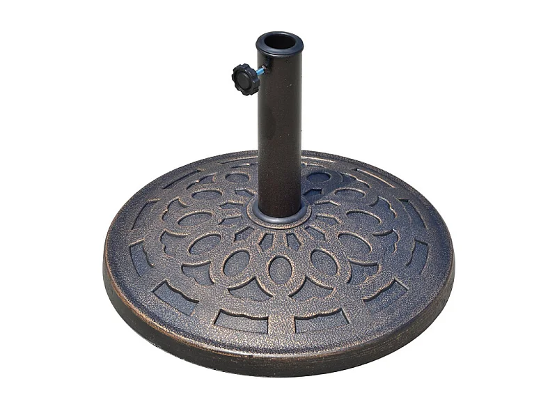 Pied de parasol rond Empire State Building bronze et noir