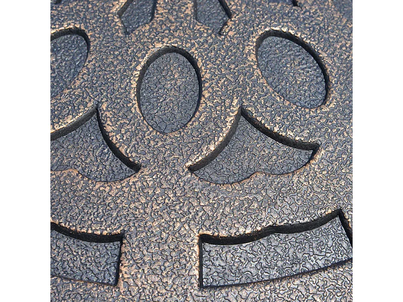 Pied de parasol rond Empire State Building bronze et noir